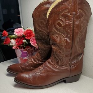 Men DAN POST Leather Cowboy Boots (sz 12)